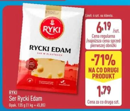 Ser Rycki Edam w plasterkach