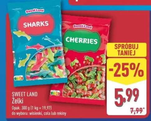 Żelki Sharks, Cherries