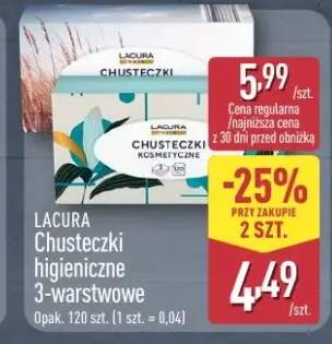 Chusteczki higieniczne 3-warstwowe