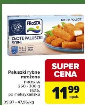 Paluszki rybne mrożone