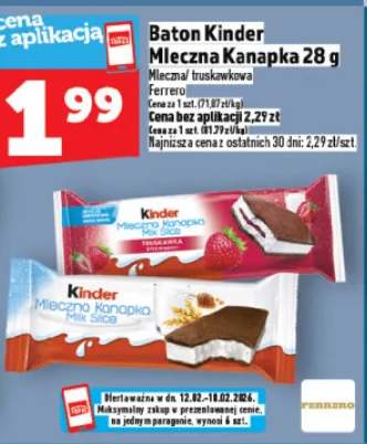 Baton Kinder Mleczna Kanapka 28 g