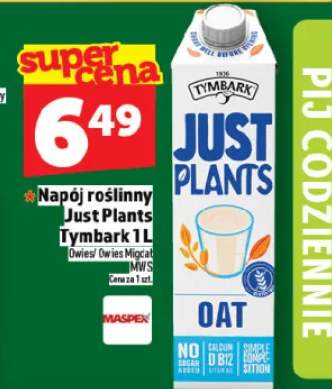 Napój roślinny Just Plants Tymbark 1 l