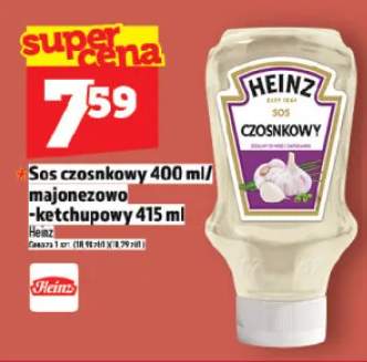 Sos czosnkowy 400 ml / majonezowo-ketchupowy 415 ml