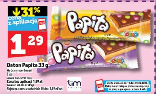 Baton Papita 33 g