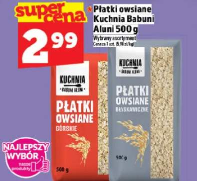 Płatki owsiane Kuchnia Babuni, Aluni 500 g