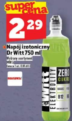 Napój izotoniczny Dr Witt ZERO 750 ml