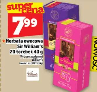 Herbata owocowa Sir William's 20 torebek 40 g