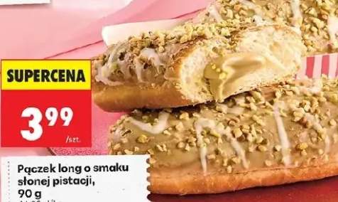 Pączek long o smaku słonej pistacji