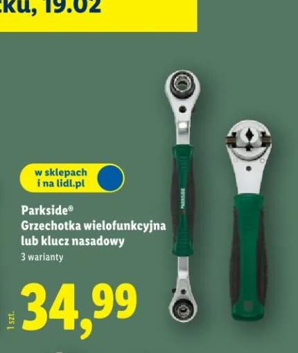 Grzechotka wielofunkcyjna lub klucz nasadowy