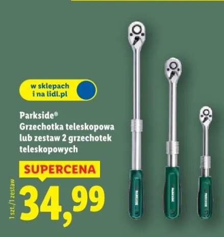 Grzechotka teleskopowa lub zestaw 2 grzechotek teleskopowych