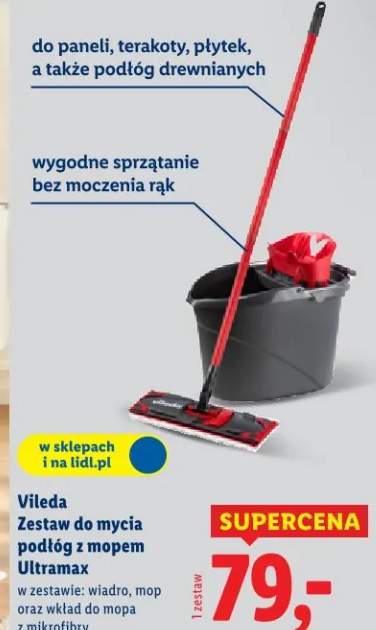 Zestaw do mycia podłóg z mopem Ultramax