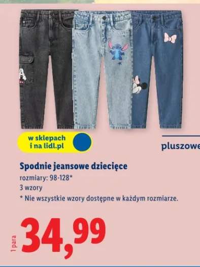 Spodnie jeansowe dziecięce