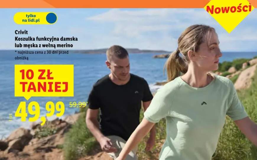 Koszulka funkcyjna damska lub męska z wełną merino