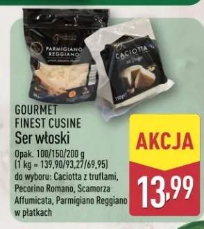Ser włoski Caciotta z truflami, Pecorino Romano, Scamorza Affumicata, Parmigiano Reggiano w płatkach
