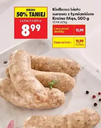 Kiełbasa biała surowa premium