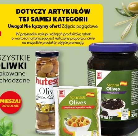 Oliwki pakowane niechłodzone Spanish Olives