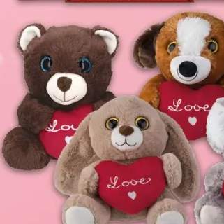 Walentynkowa zabawka z miękkiego pluszu