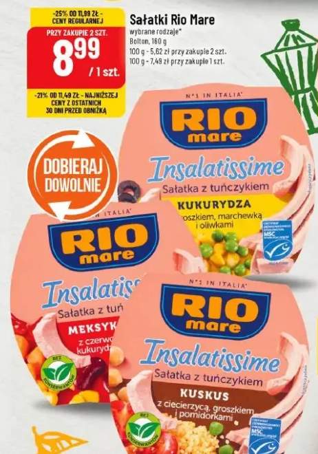 Sałatki Insalatissime kuskus z tunczykiem