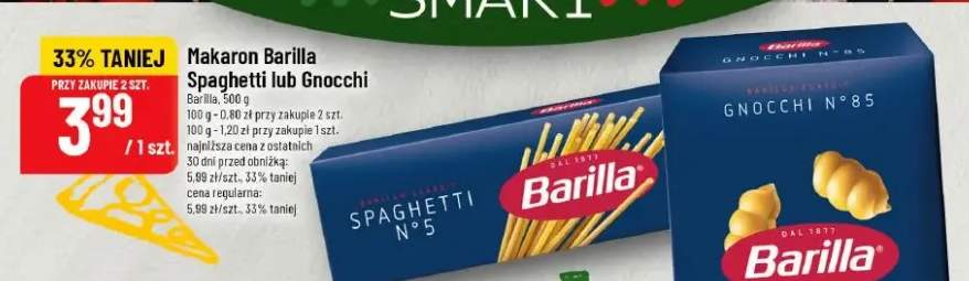 Makaron Spaghetti lub Gnocchi