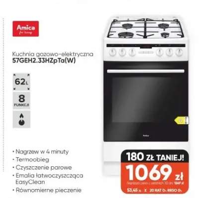 kuchenka gazowo-elektryczna