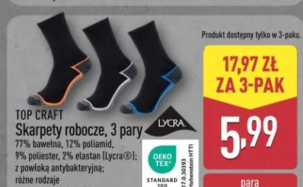 Skarpety robocze, 3 pary