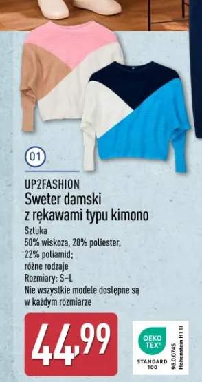Sweter damski z rękawami typu kimono