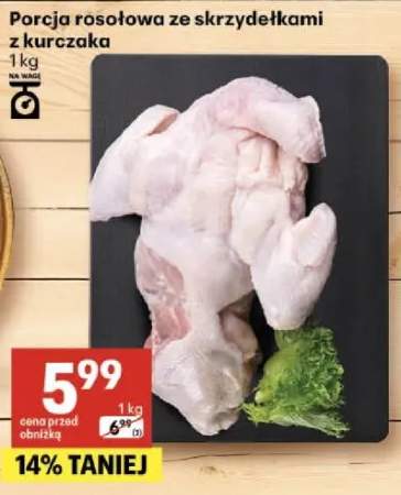 Porcja rosołowa ze skrzydełkami z kurczaka