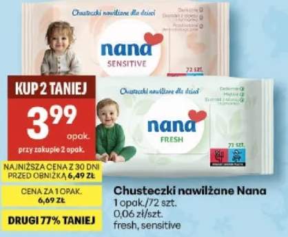 Chusteczki nawilżane fresh, sensitive