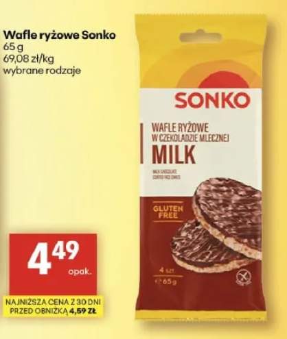 Wafle ryżowe w czekoladzie mlecznej