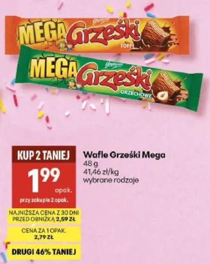 Wafle orzechowe Mega