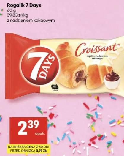 Rogalik z nadzieniem kakaowym Croissant