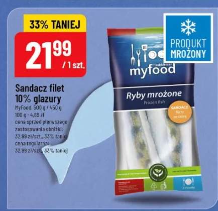 Sandacz filet 10% glazury