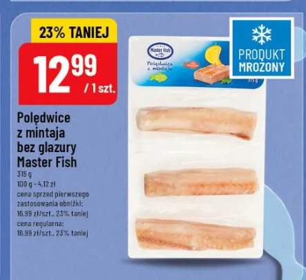 Polędwice z mintaja bez glazury