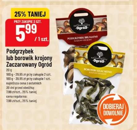 Podgrzybek lub borowik krojony Zaczarowany Ogród