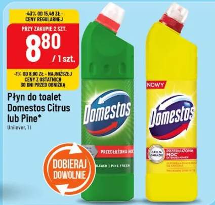 Płyn do toalet Citrus lub Pine