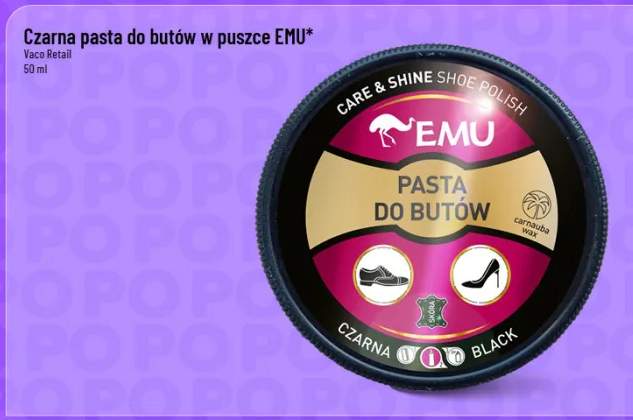 Czarna pasta do butów w puszce