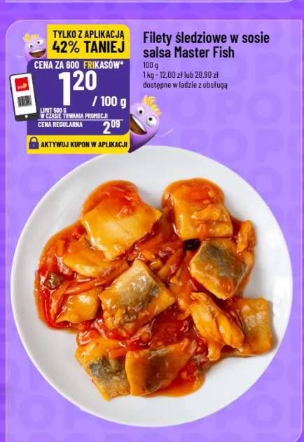 Filety śledziowe w sosie salsa