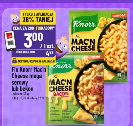 Fix Mac'n Cheese mega serowy lub bekon