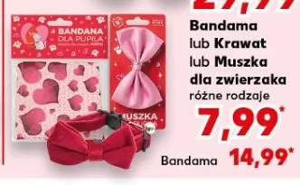 Bandama lub krawat lub muszka dla zwierzaka różne rodzaje