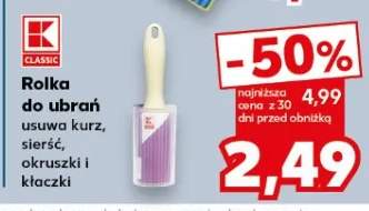 Rolka do ubrań usuwa kurz, sierść, okruszki i kłaczki