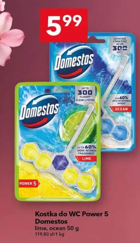 Kostka do WC Power 5 lime, ocean