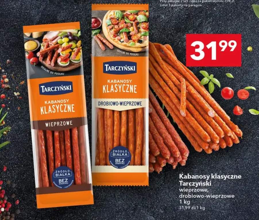 Kabanosy klasyczne drobiowo-wieprzowe