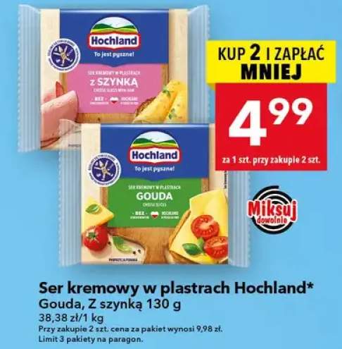 Ser kremowy w plastrach Gouda