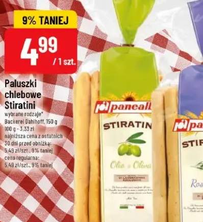 Paluszki chlebowe Stiratini wybrane rodzaje