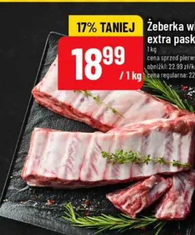 Żeberka wieprzowe extra paski