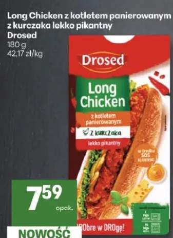 Long Chicken z kotletem panierowanym z kurczaka lekko pikantny
