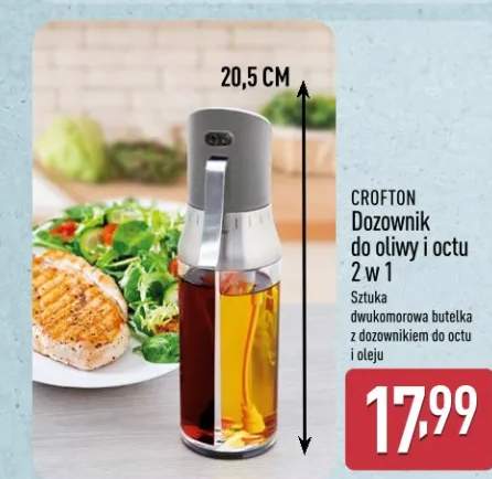 Dozownik do oliwy i octu 2 w 1