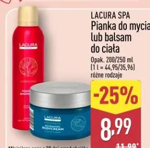 Pianka do mycia lub balsam do ciała różne rodzaje