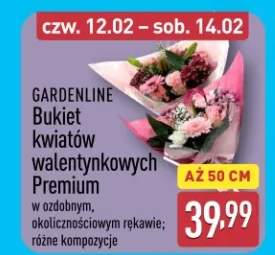Bukiet kwiatów walentynkowych Premium