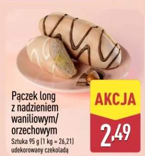 Pączek long z nadzieniem waniliowym